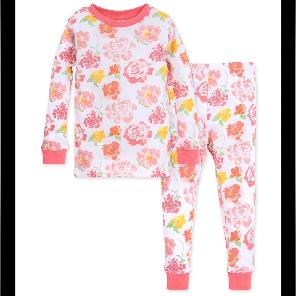 Burt’s Bees Toddler Floral Print Pajama Set